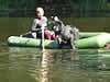 Катя и Bartez - прыжок с лодки / Kate & Bartez - jumping from the boat. Служба спасания на водах. Water rescuer.